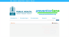 Desktop Screenshot of preventionlane.org