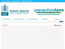 Tablet Screenshot of preventionlane.org